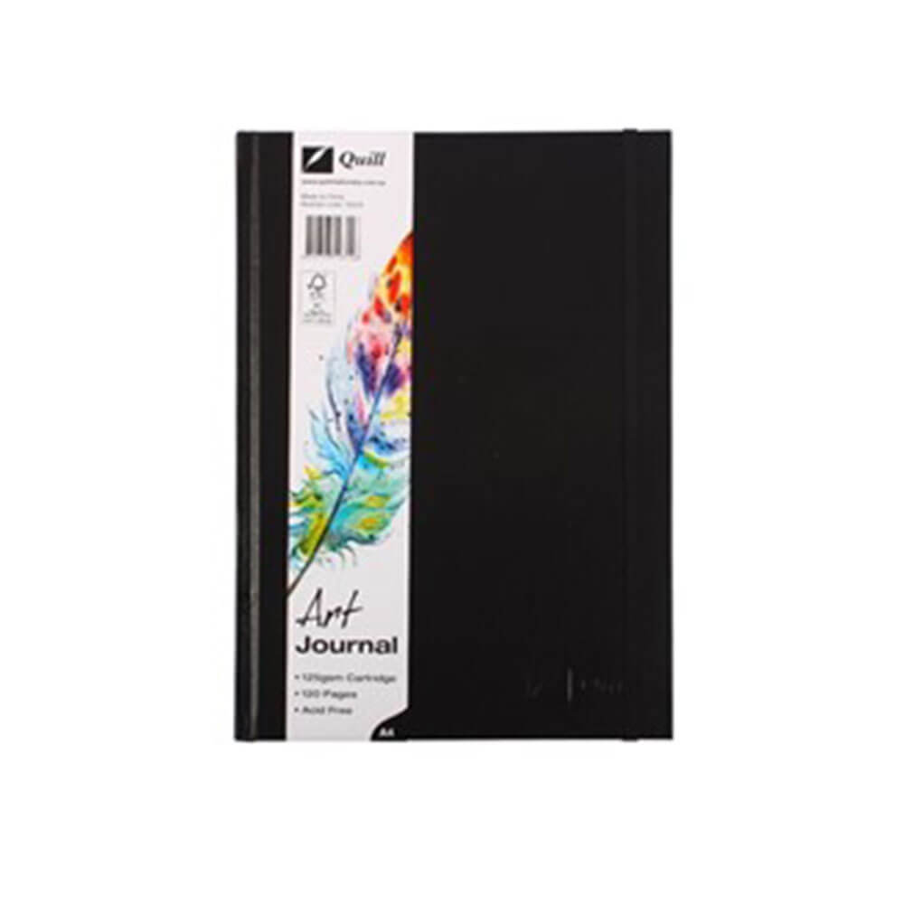 Quill Hard Cover Elastic Closure Art Journal 60 liści