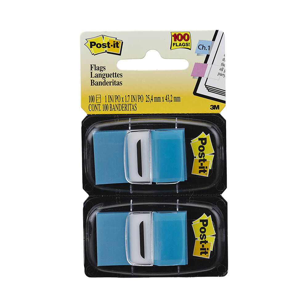 Post-it Twin Pack Flags 100 stk