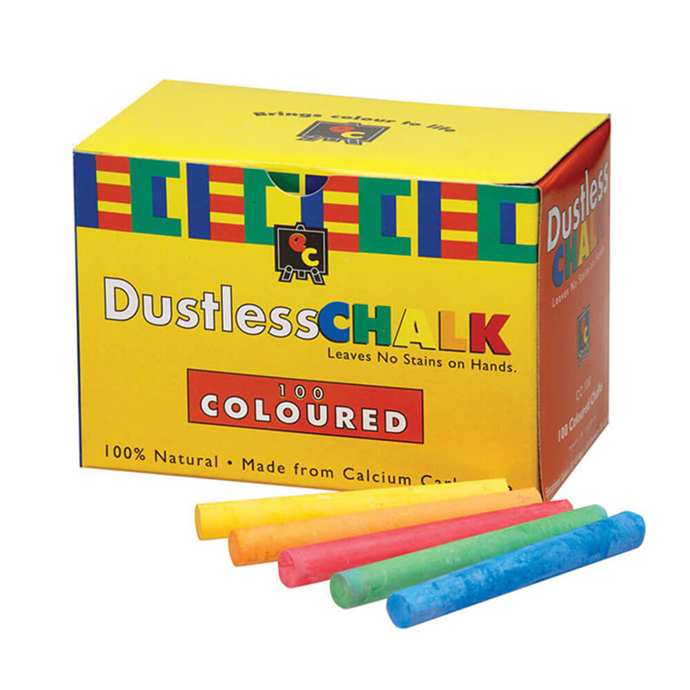 EC Dustless Chalk (100/Box)