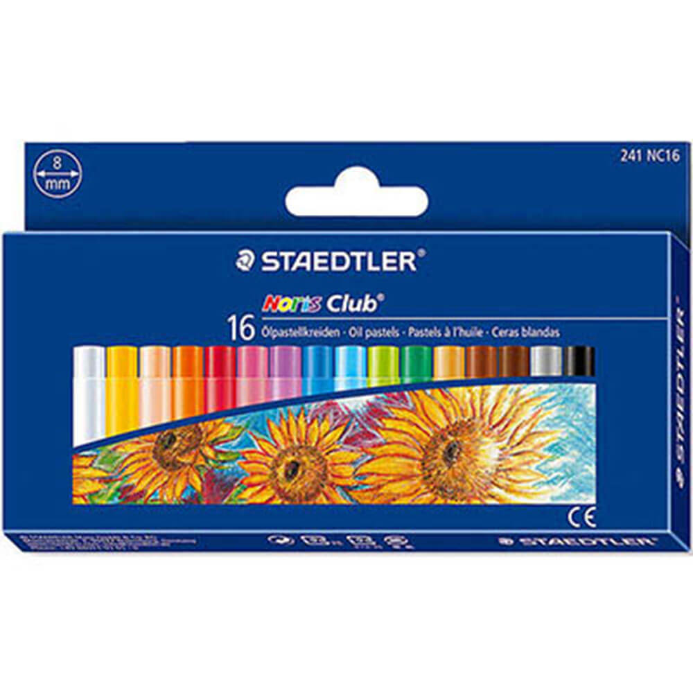 Staedtler Noris Club Oil Pastels 16pk (Assorted Colours)