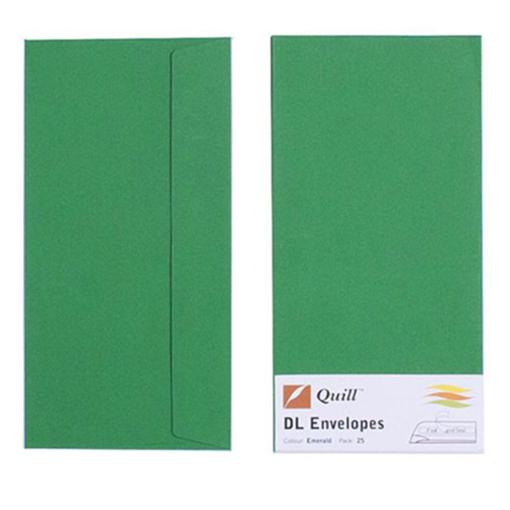 Quill Enveloppe 25pk 80gsm (DL)