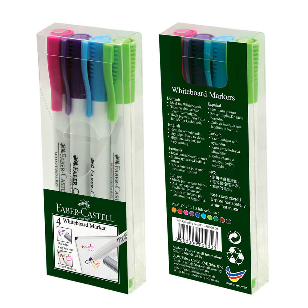 Faber-Castell Whiteboard Markers (4PK)