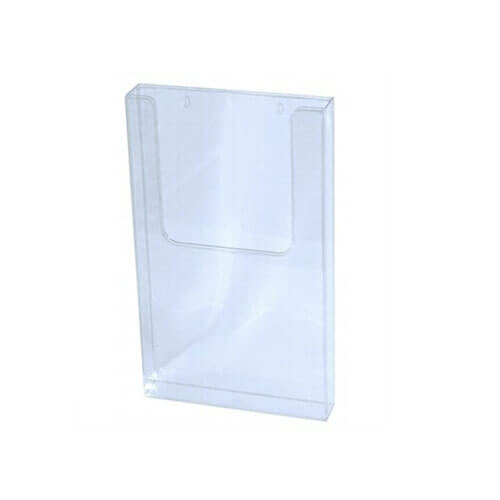 Deflecto Portrait Wall Mount Brochure Holder (Clear)