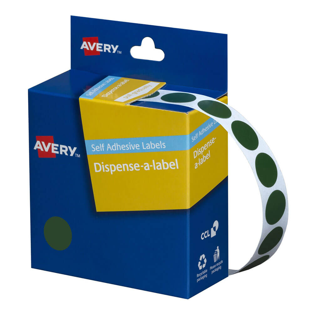 Avery zelfklevende dot-labels 14 mm (1050 stcs)