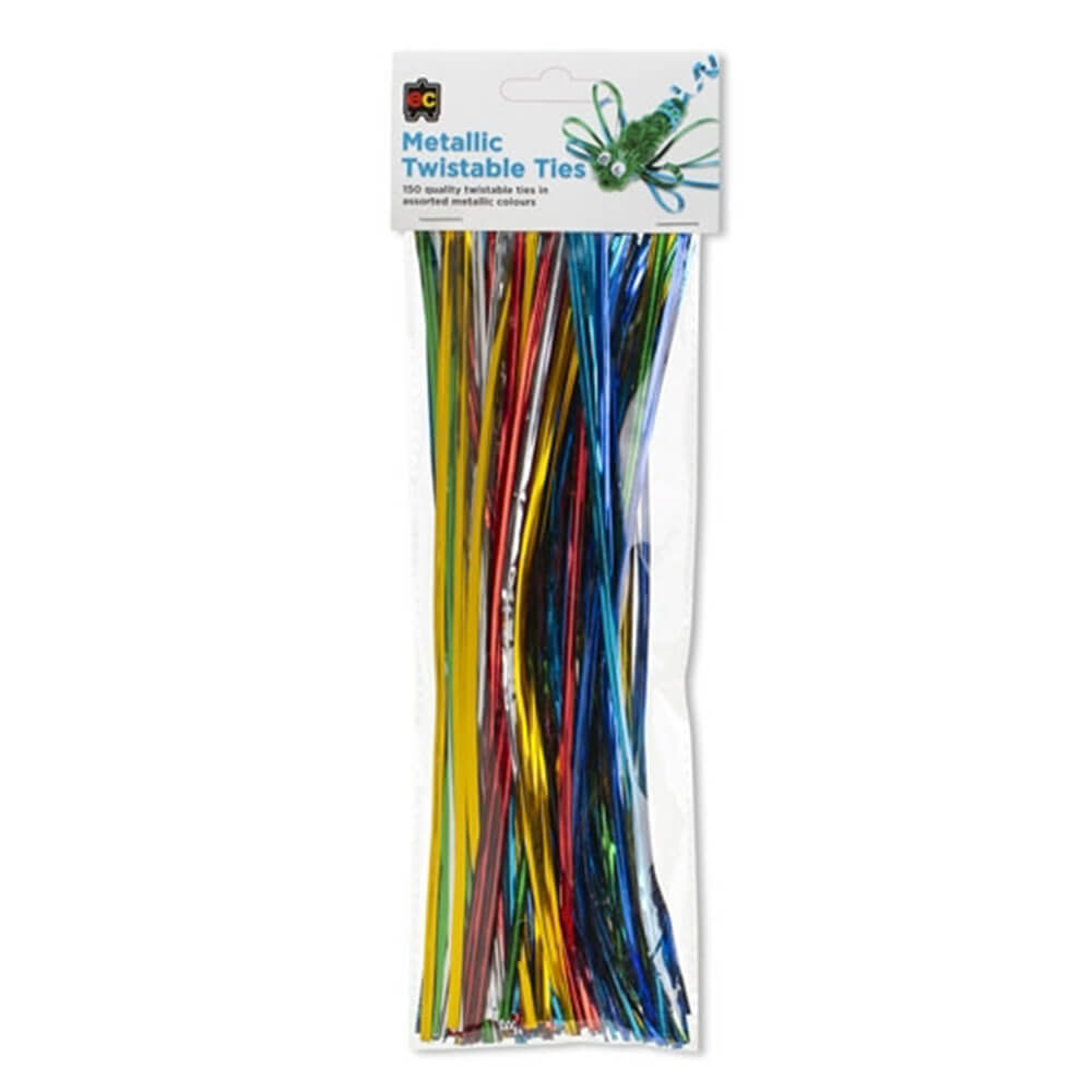 EC TIES TURNABLE 150PK (colores metálicos)