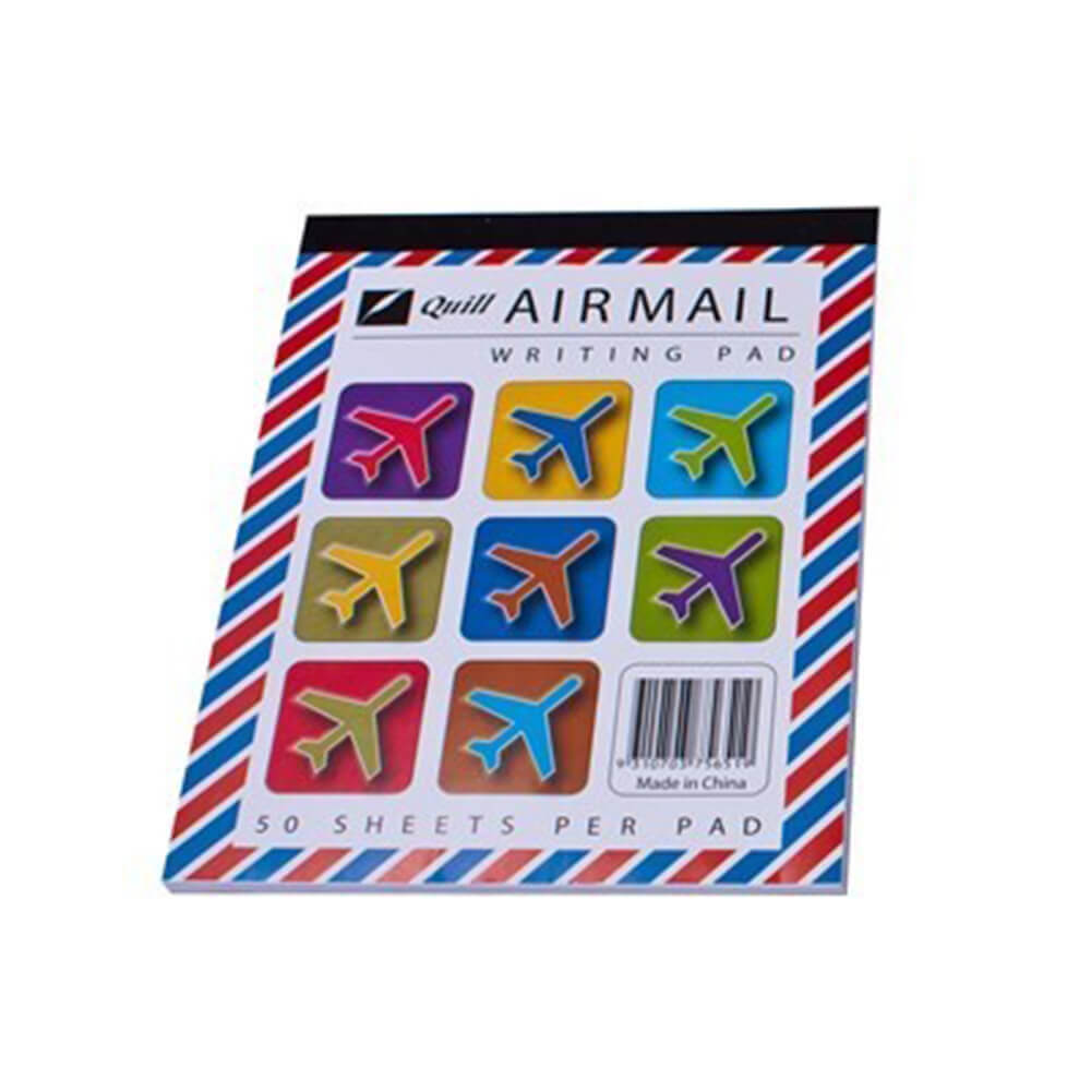 Quill Airmail Regled Writing Pad (50 hojas)