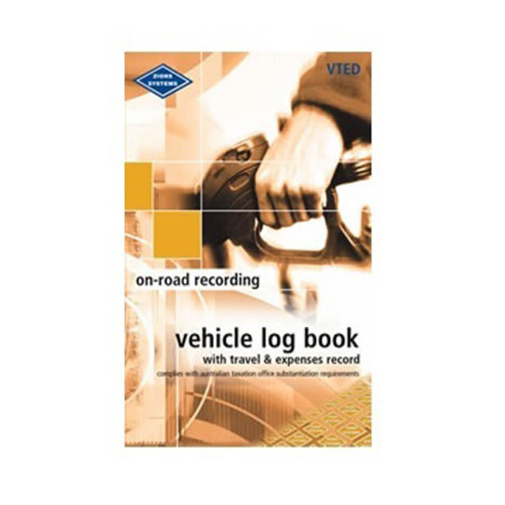 Zions Vehicle Log Book with Travel & Expenses Record