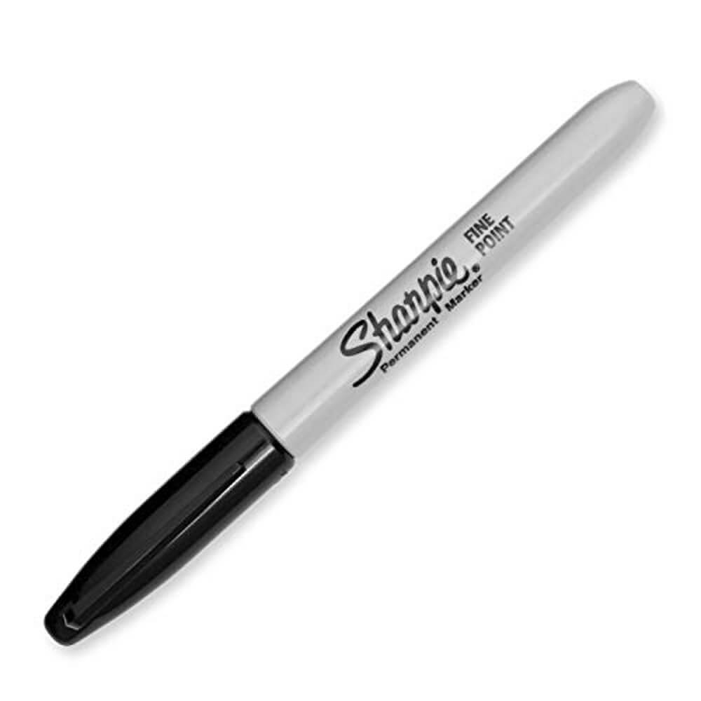 Sharpie Permanentmarker mit feiner Spitze (schwarz)