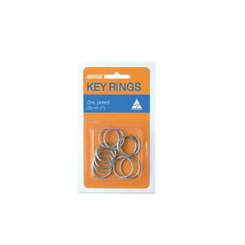 Kevron Key Rings 10pk (Zinc Plated)