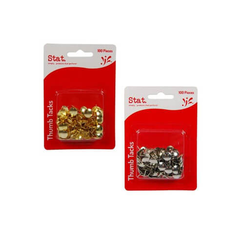 Stat Thumb Tacks Drawing Pins (100pk)