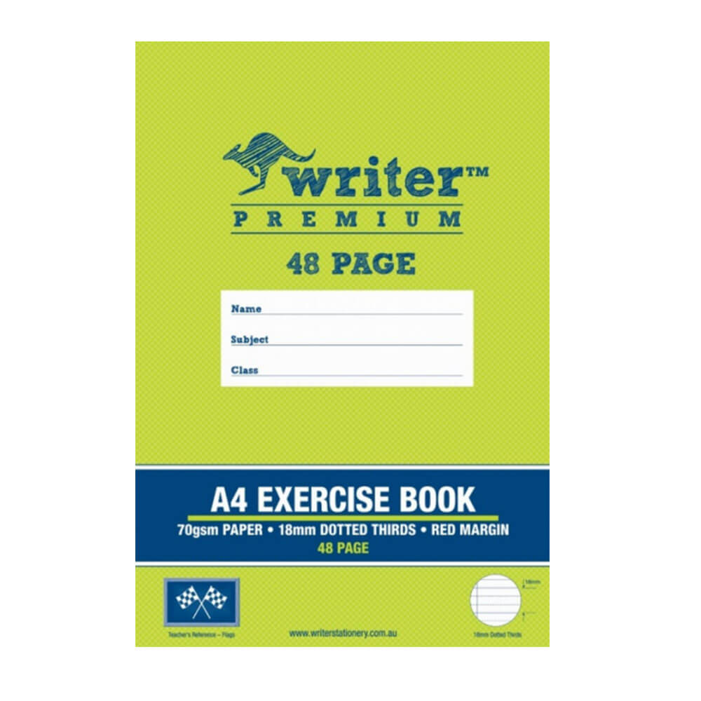 Writer Premium Exercise Book 48 Dotted Pages (A4)