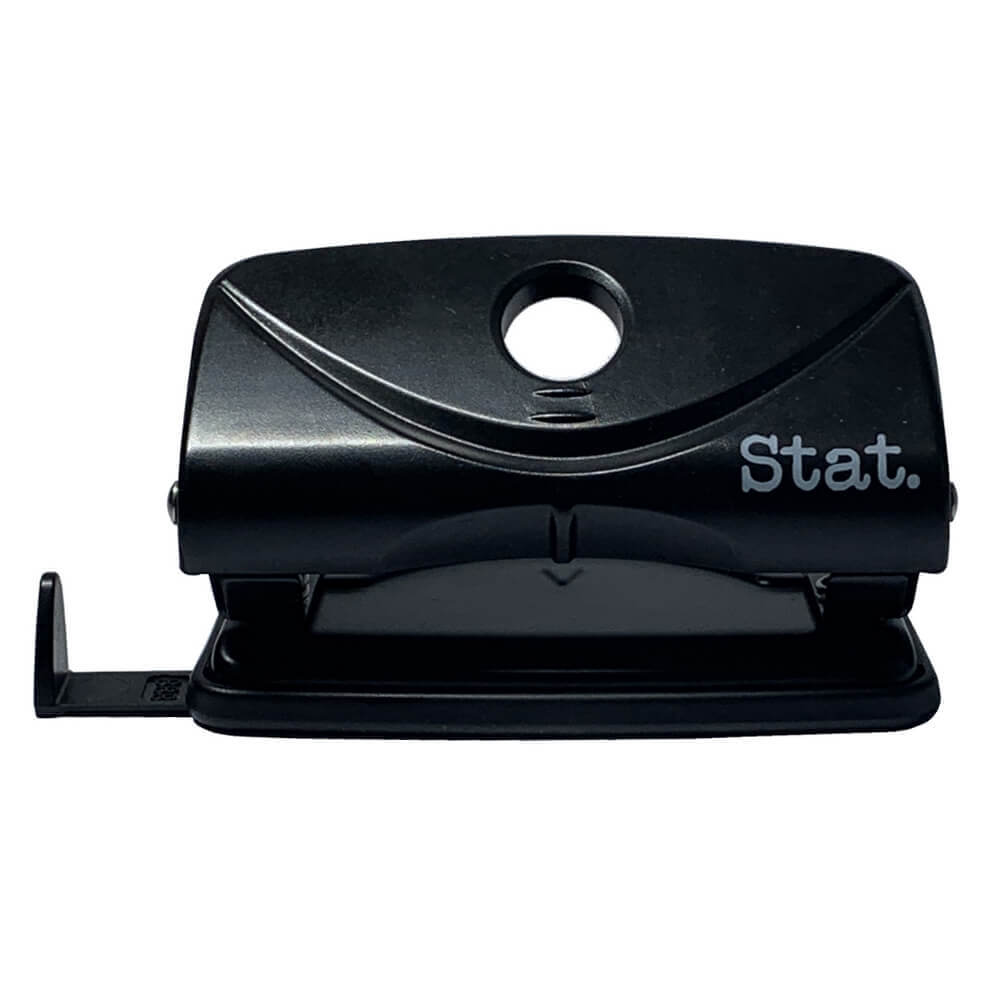 Stat 2 Hole Puncher Small 10 Sheets (Black)