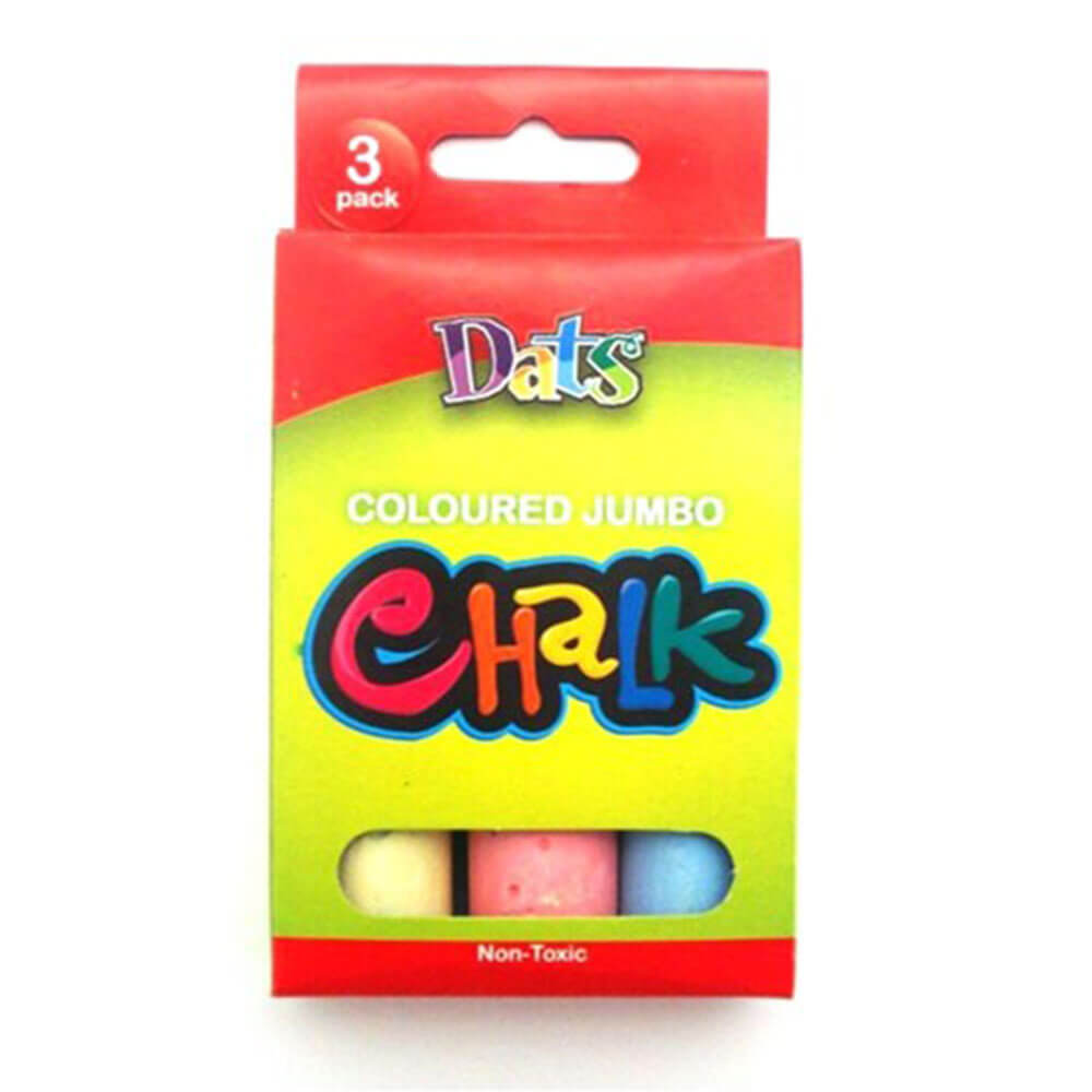 DATS icke-toxisk jumbo krita (3PK)