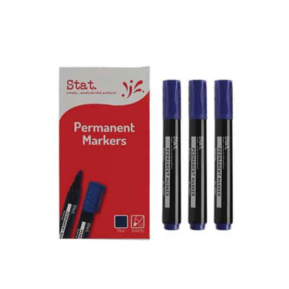 Stat 2.0mm Bullet NIB Permanent Marker 12stpcs