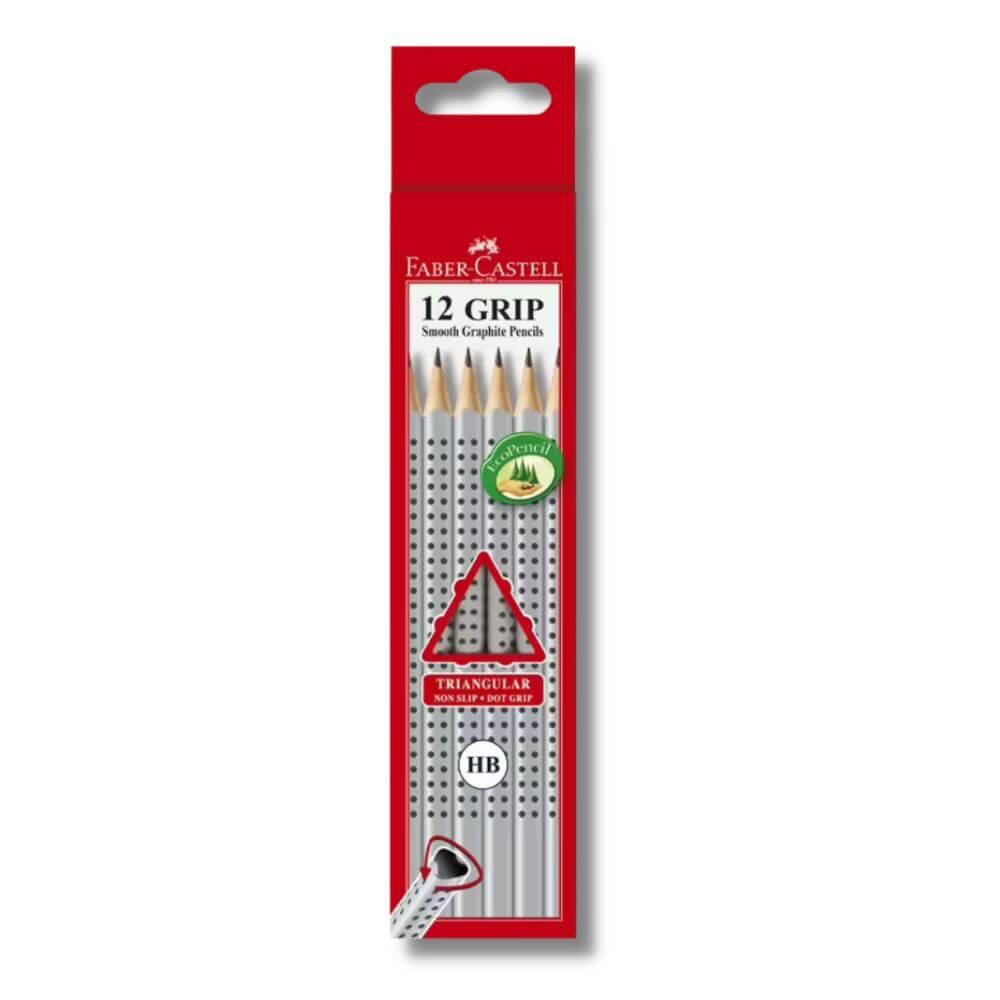 Faber-Castell Triangular Dot Grip Lead Lápiz 12 PCS