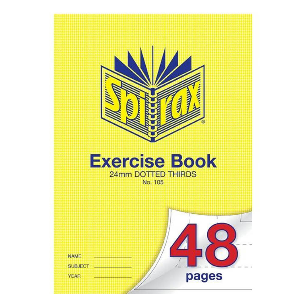 Spirax A4 Terços pontilhados de 48 páginas Livro de exercícios 20pk