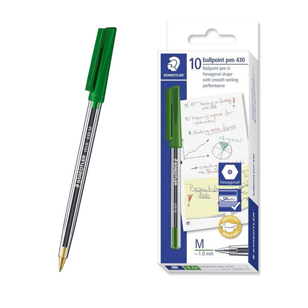 Staedtler Stick Medium BallPoint Pen (Box of 10)