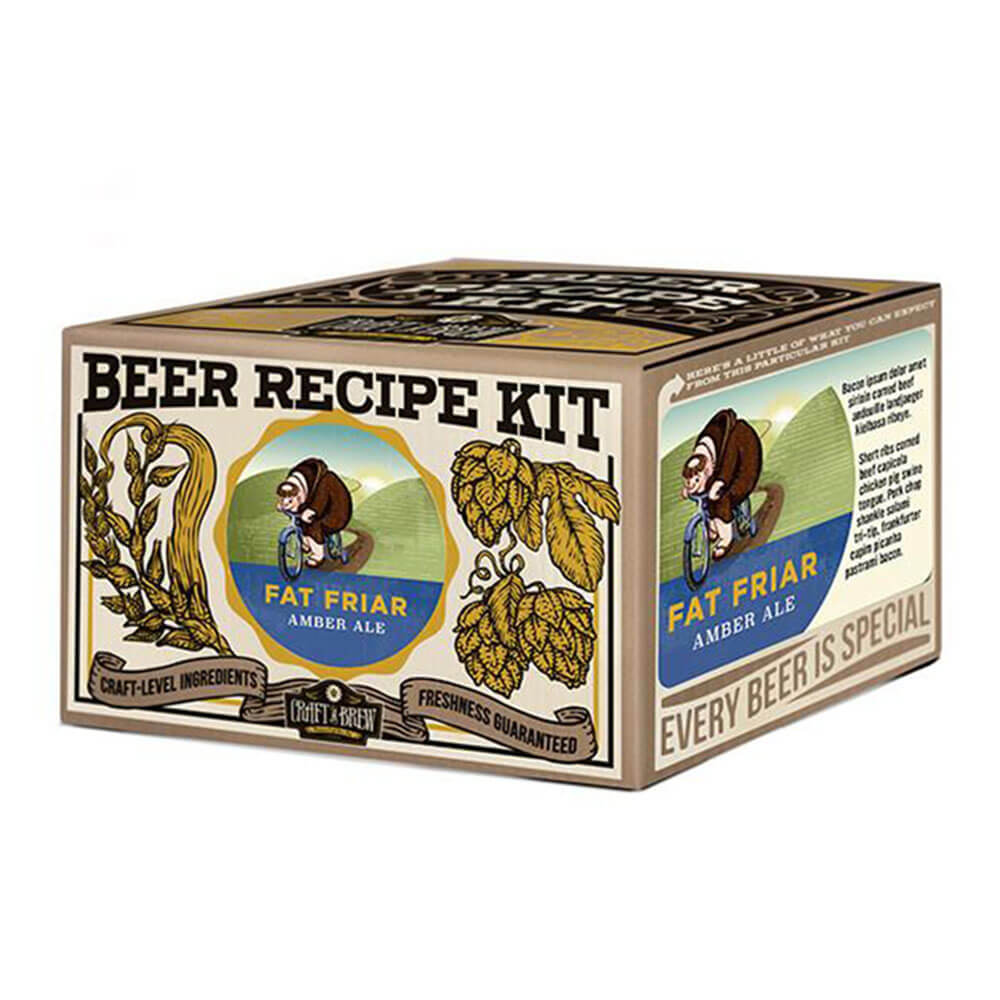 Craft a Brew Fat Friar Amber Ale Brewing Kit