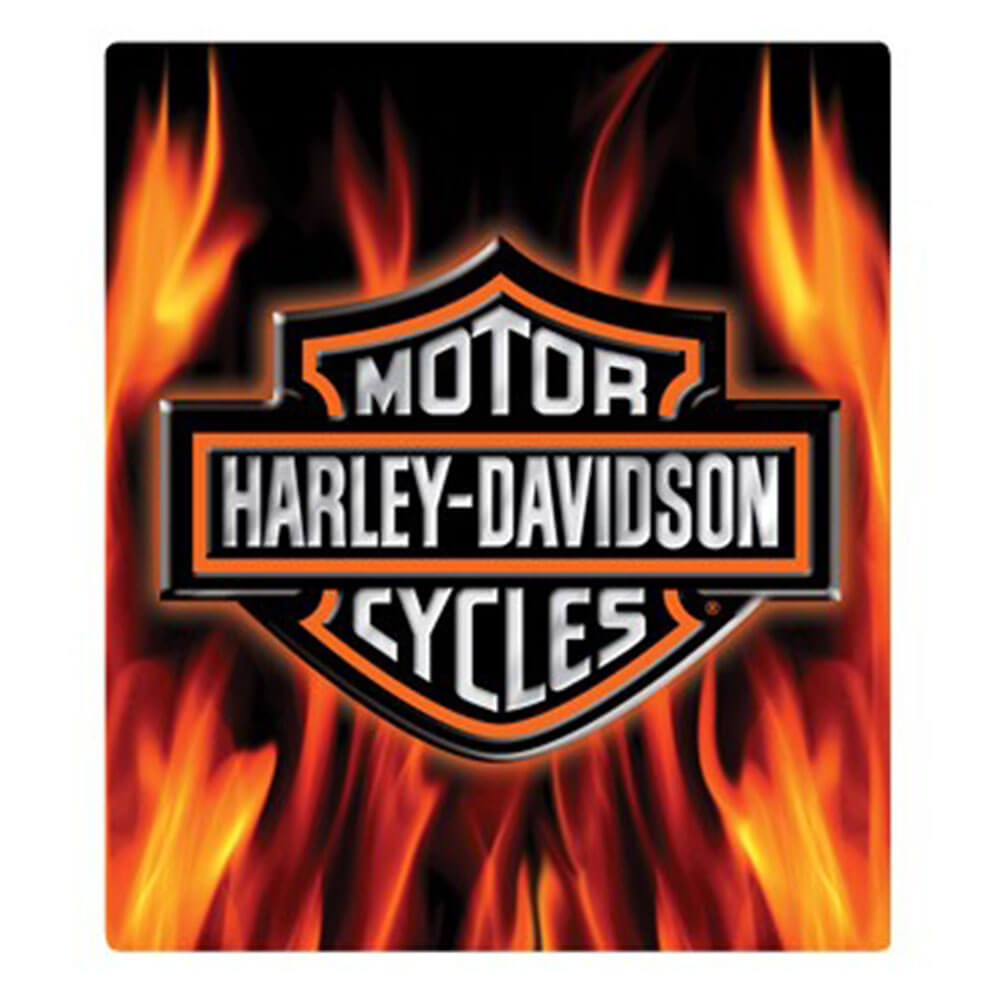 Harley Davidson Die Cut Embossed Tin Sign