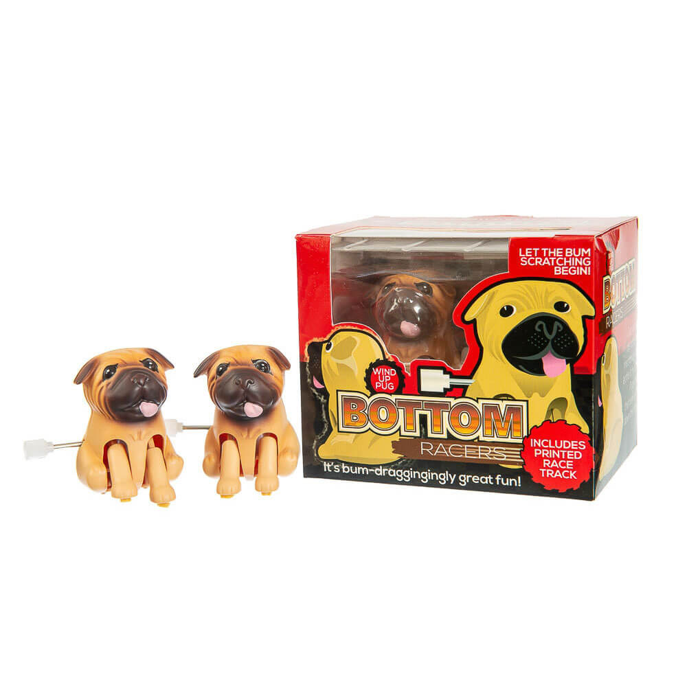 Funtime Bottom Racers Racing Pugs Toy